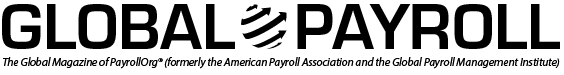 logo reading GLOBAL PAYROLL — The Global Magazine of PayrollOrg® (formerly the American Payroll Association and the Global Payroll Management Institute) 