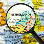netherlands on map